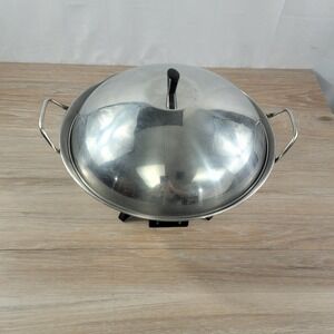 Farberware Electric Wok Set No 303 with Perfect Heat Control and Lid